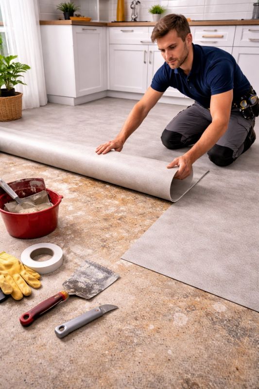 Linoleum Floor Installation in Owings Mills, MD