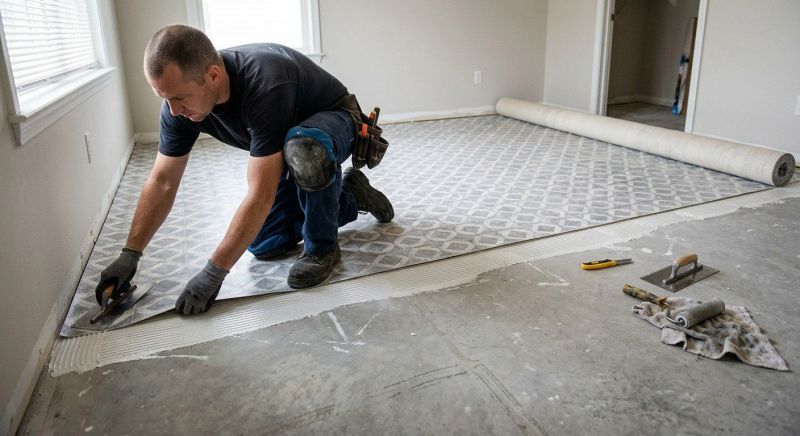 Sheet Linoleum Installation in Carroll County, MD